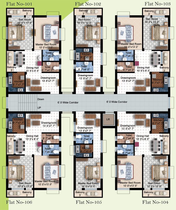 Typical floorplan